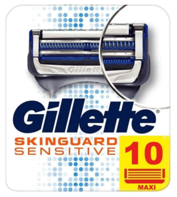 Pack De 10 Lames Gillette Skinguard Sensitive - Compatible ProGlide/ProShield/Fusion