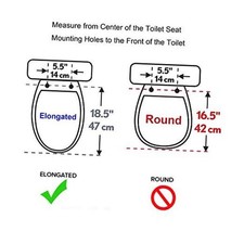 Premium One Click Toilet Seat with Cover Oval - Easy Elongated White