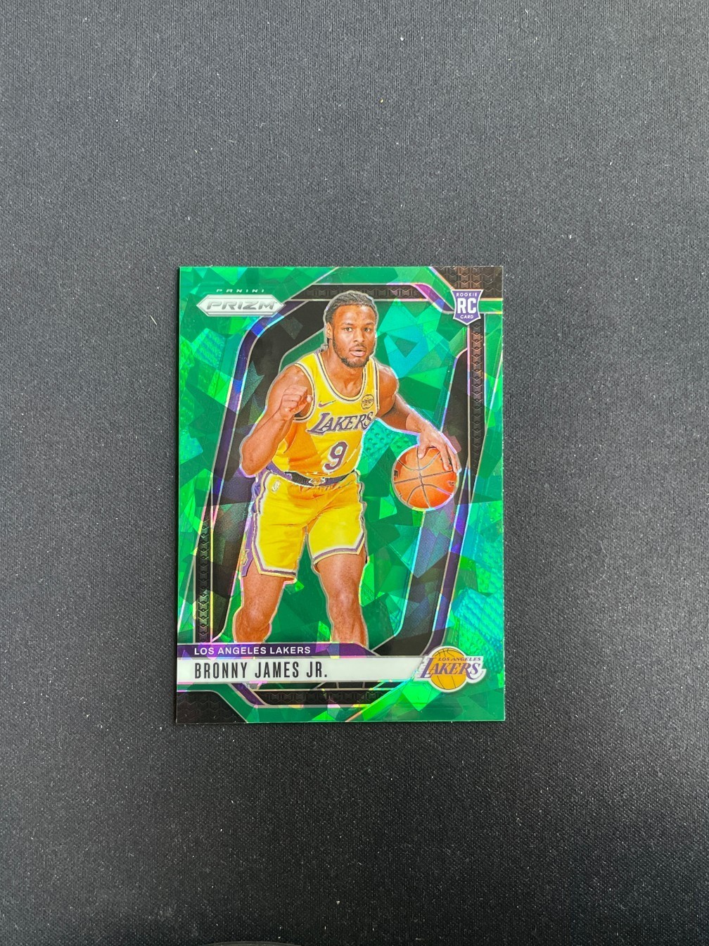 Bronny James Jr. 2024-25 Panini Prizm RC Green Ice #243