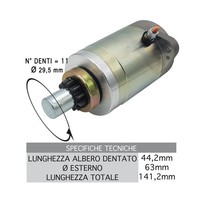 Startmotor 1791165 Piaggio Vespa PK Automatik 125 1987 1988 1989