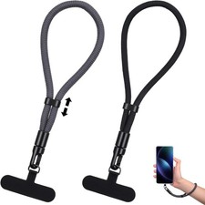 2 Pcs Phone Lanyard - Adjustable Phone Wrist Strap - Wrist Strap Lanyard with Te