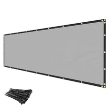 INF 175GSM Privacy Fence Screen Windscreen Fencing Mesh Shade Cover Garden-Gray
