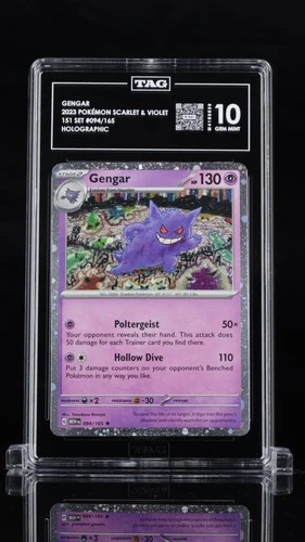 2023 POKEMON MEW EN-151 094 COSMOS HOLO GENGAR TAG 10 KOMIYA LOW POP