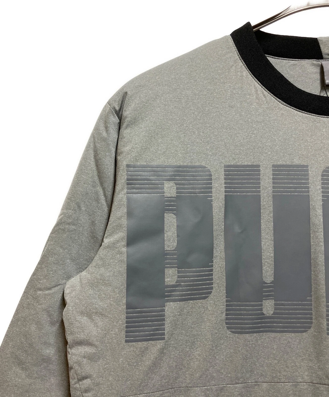 PUMA Quilted Padded Jacket Men's Size XL Light Gray New - product detail image 3