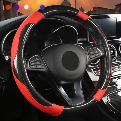 Funda para volante de coche, protector de volante de piel Microfibra antidesliza