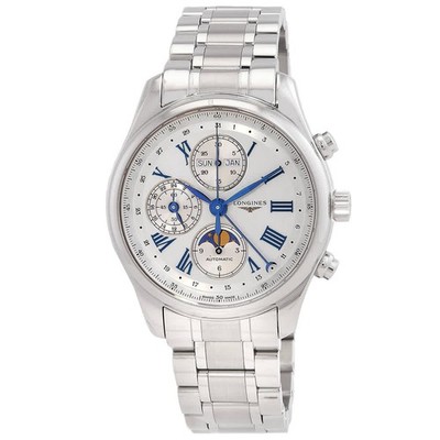Longines The Longines Master Collection Chronograph Automatic Moon Phase Silver
