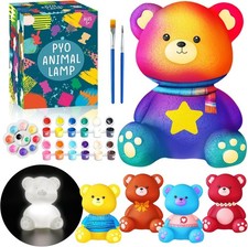 Paint Your Own Bear Lamp Kit - Arts and Crafts Supplies Painting Kits for Kid...