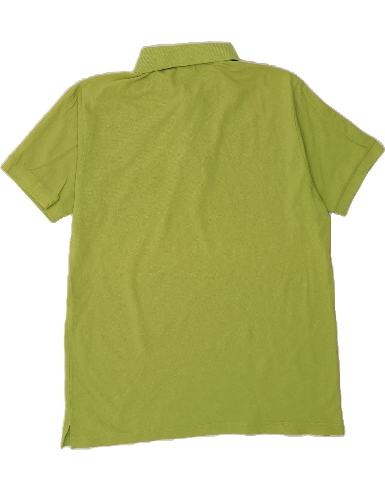 SPALDING Mens Polo Shirt Large Green Cotton DC08