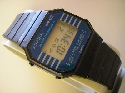 ANNEX Y789-4020 LCD VINTAGE DIGITAL QUARZ UHR. JAPAN.