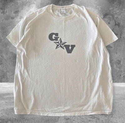 Anvil GV Star Logo Graphic Print Men's T-Shirt XL White Cotton Pre-Shrunk