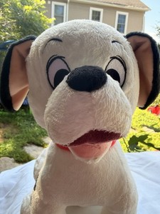 Disney Store 101 Dalmatians Dog Lucky Plush With Red Collar Stuffed Animal 13”