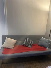 Modern Gray Sofa Bed Futon – 73” x 36”