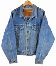 Vintage 1990s Levi’s Type 3 70598 4891 Trucker Denim Jacket Size L Made In USA