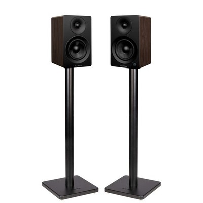 Fluance Powered 5'' Stereo Bookshelf Speakers for Turntable Bluetooth 5 w/ Stands
