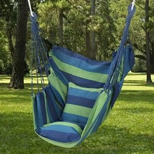 Outdoor Canvas Hammock Thickened Camping Swing Hanging Chair Striped