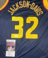 TRAYCE JACKSON DAVIS signed auto GOLDEN STATE WARRIORS Jersey w/ COA JSA CD77121