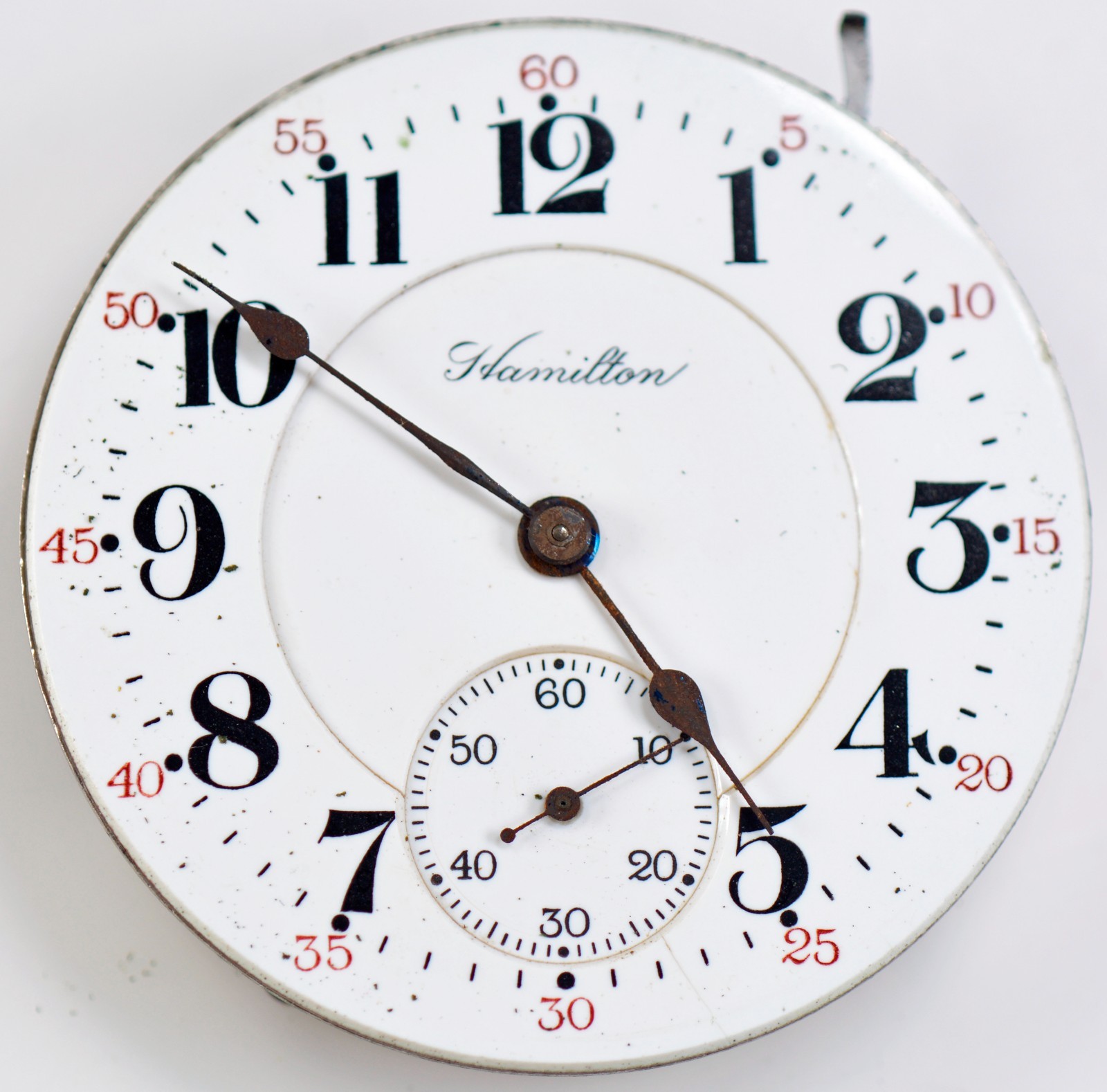 HAMILTON 978 POCKET WATCH MOVEMENT & DIAL SIZE 16