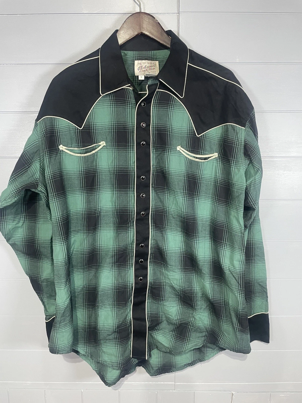 prAna Flannel Shirt Mens Medium Plaid Snap Front Waffle Thermal Lined Outdoors