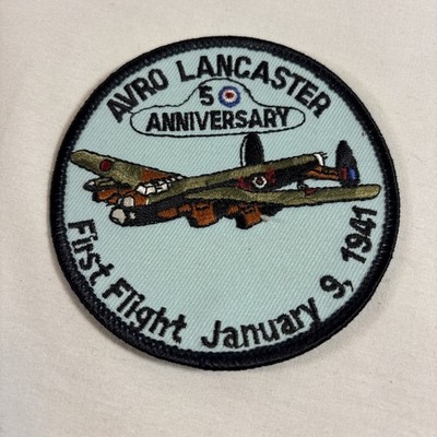 Avro Lancaster 1st Flight January 9, 1941 50th Anniversary Patch