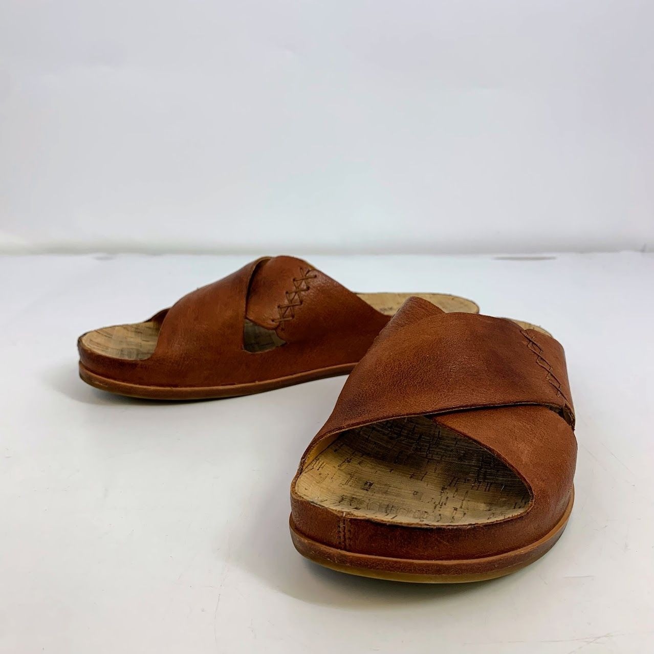 APL Sandali da donna Kork Ease Amboy in pelle incrociata con incrocio sughero taglia 10