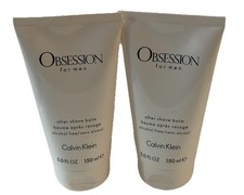 Lot For 2 Obsession by Calvin Klein After Shave Balm 2 X 5.0oz Men 2 PCs.