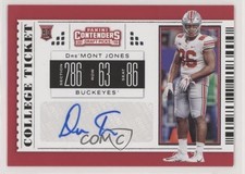 2019 Panini Contenders Draft Picks College Ticket Dre'mont Jones #232 Auto 00jz