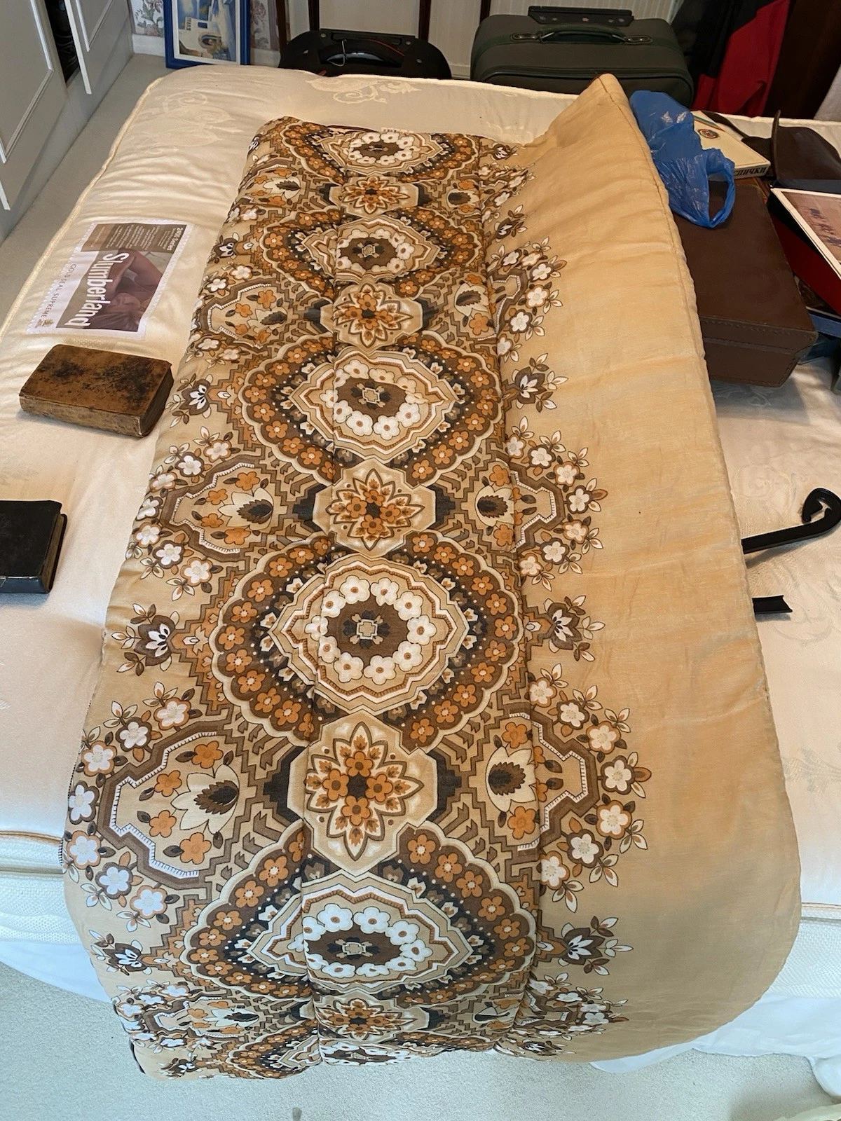 vintage/ retro Slumbalux sleeping bag.