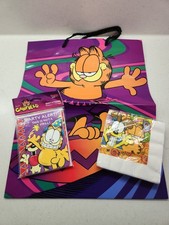 Vtg Garfield Birthday Party Supplies Lot NOS Sealed Invitations Napkins Gift Bag