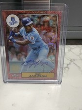 2022 Topps Bo Jackson 1987 Topps 35th Anniversary Chrome Autographed /5