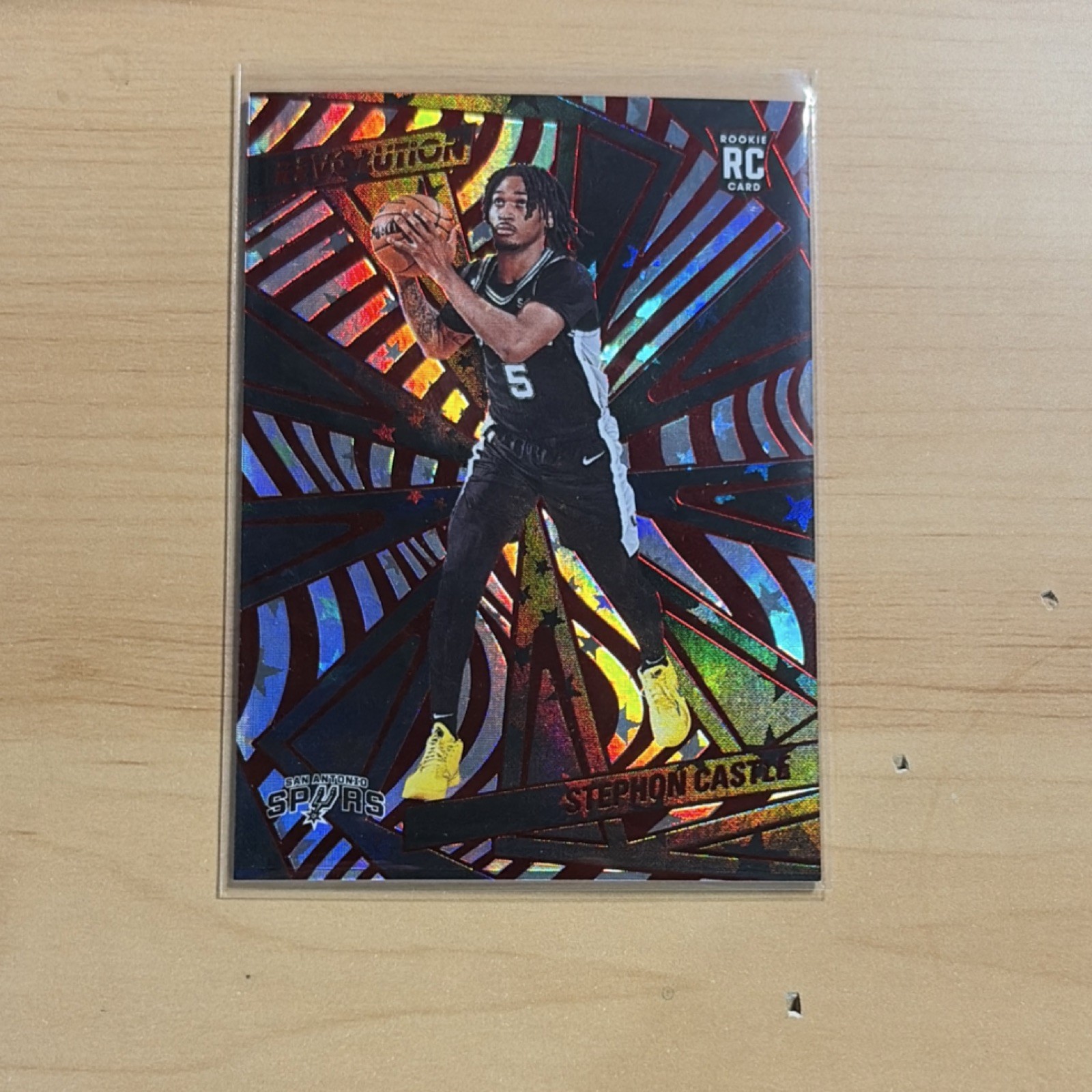 Panini 2024-25 Revolution Rookies Red Astro Stephon Castle #116/299 Spurs Card