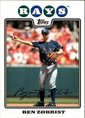 2008 Topps Update Baseball Card #UH168 Ben Zobrist