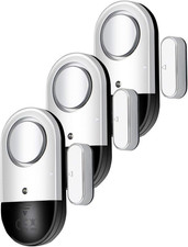 120 DB Loud Door and Window Open Alarm Sensor 3 Pack for Kids, Dementia Patients