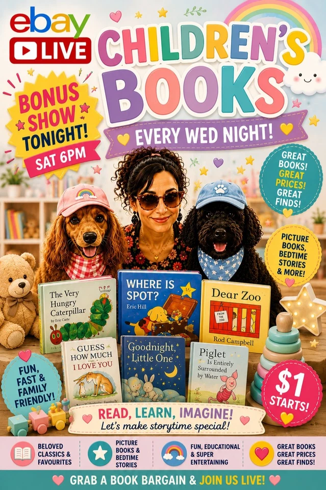 Children's Book Night 6pm TONIGHT Sat | $1 Starts