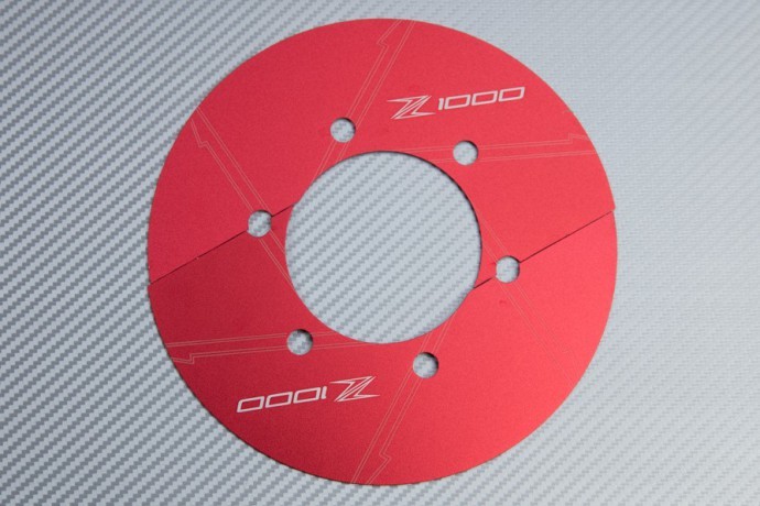 Cache Couronne KAWASAKI NINJA 1000SX 2020 Alu Anodisé Rouge