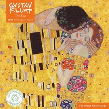 Adult Sustainable Jigsaw Puzzle Gustav Klimt: The Kiss: 1000-pieces. Ethical, Su