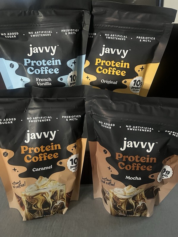 ✨(4) Javvy MOCHA, Vanilla & Carm. Orig. Protein & Instant Iced Coffees ☕️
