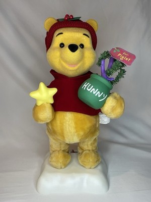 1998 Telco Motionette WINNIE THE POOH Animated Christmas 16'' Figure (Works!)