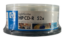 Boxed HP 52x LightScribe 700MB 80-Minute CD-R Media - 25 Pack