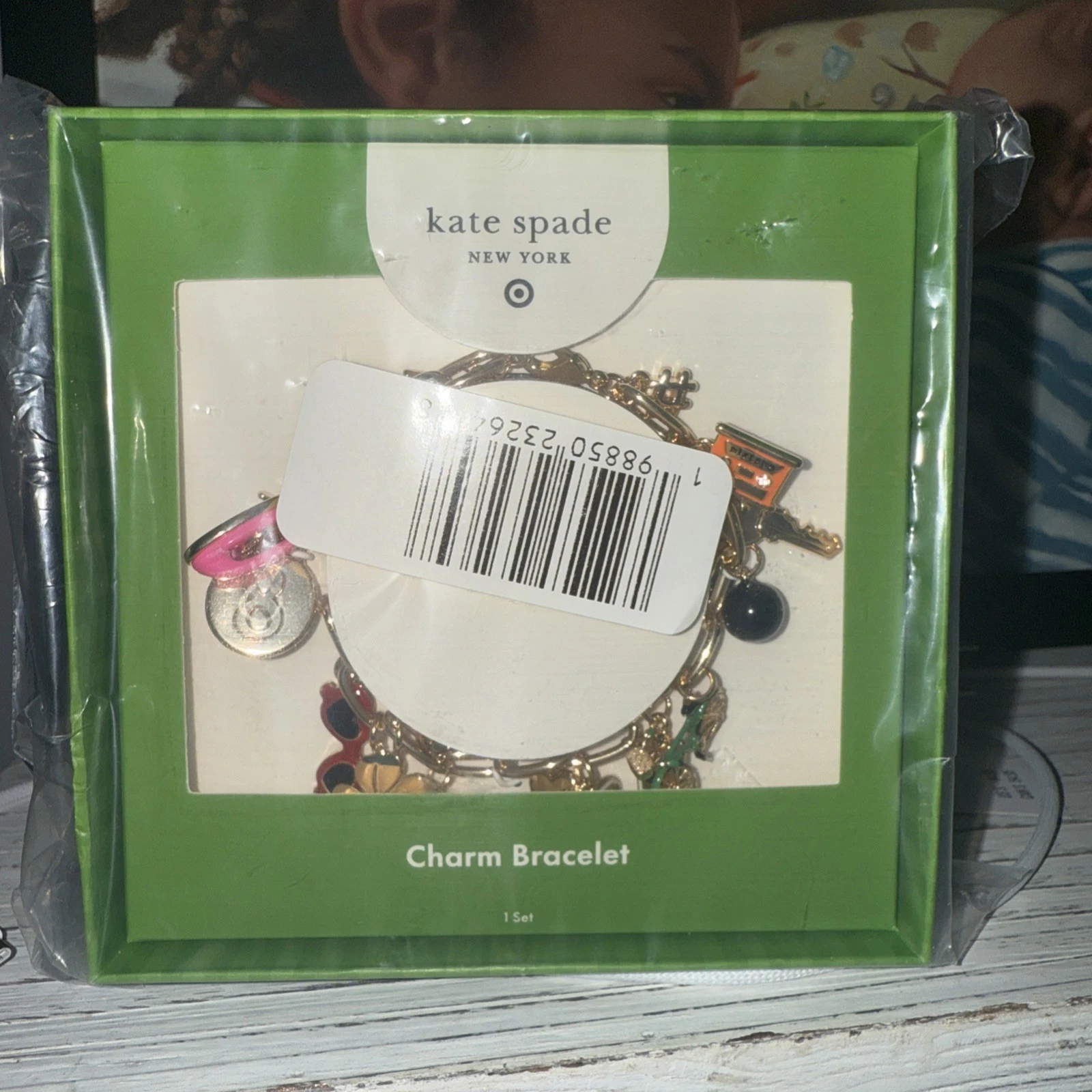 Bracciale Charm Novità Kate Spade New York x Target Oro Sigillato Spedizione Ora!