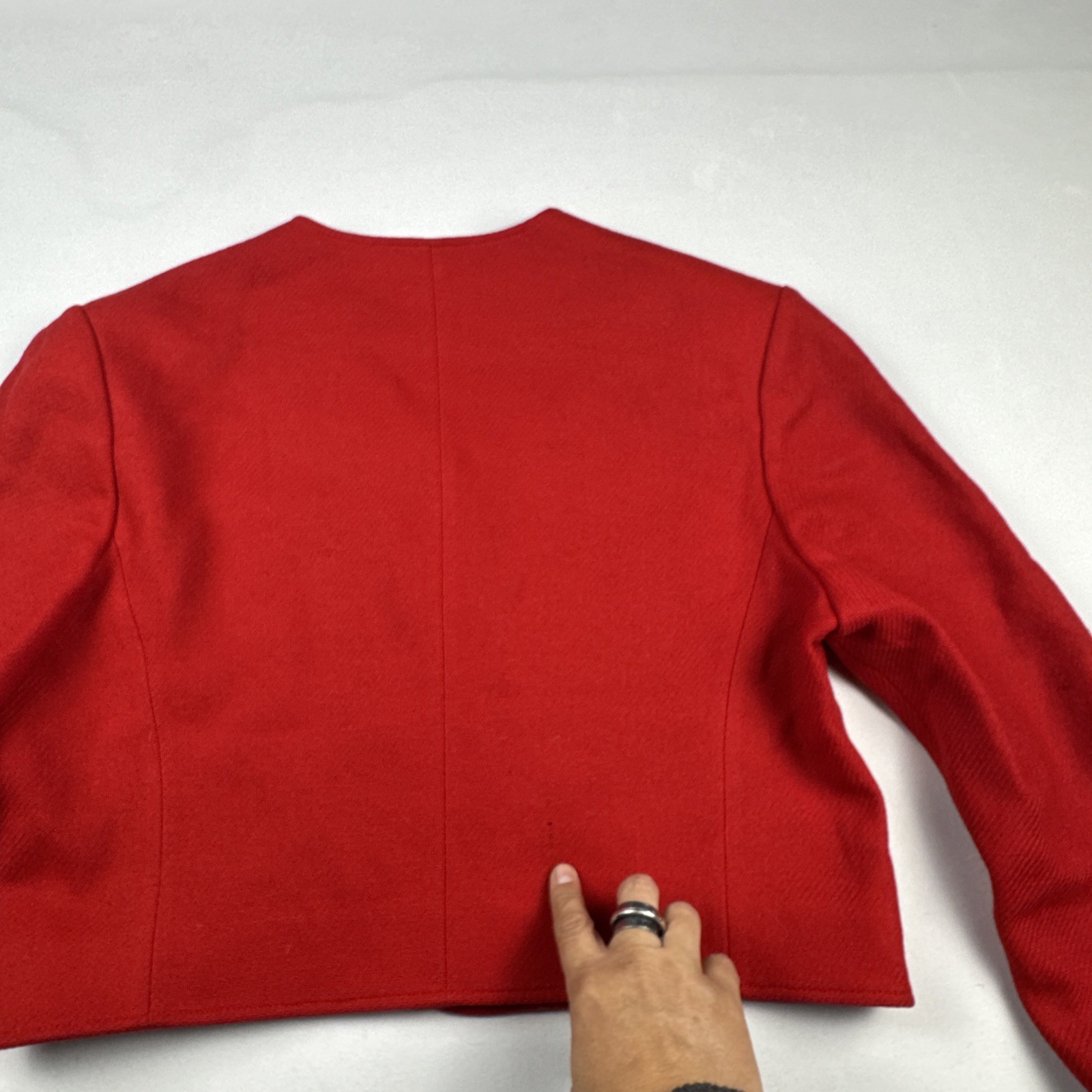 Pendleton Red Wool Cropped Jacket Women’s Size 16… - image 7