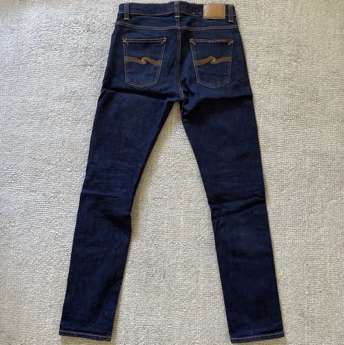 Nudie Jeans Co Lean Dean Dark Blue Denim Jeans 32x32
