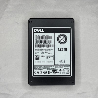DELL 1.92TB SAS 12G RI 2.5 SSD DPN: 086DD | MZ-ILS1T9N | MZILS1T9HEJH0D3 W/ TRAY