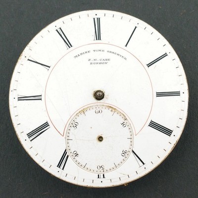 Marine Time Observer Cabe London Swiss Pocket Watch Movement Parts Repair #F351