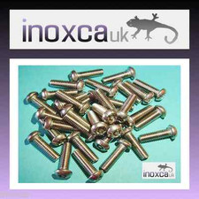 M4 BUTTON HEAD TORX SECURITY PIN MACHINE SCREWS A2 STAINLESS STEEL T20 TX20 304
