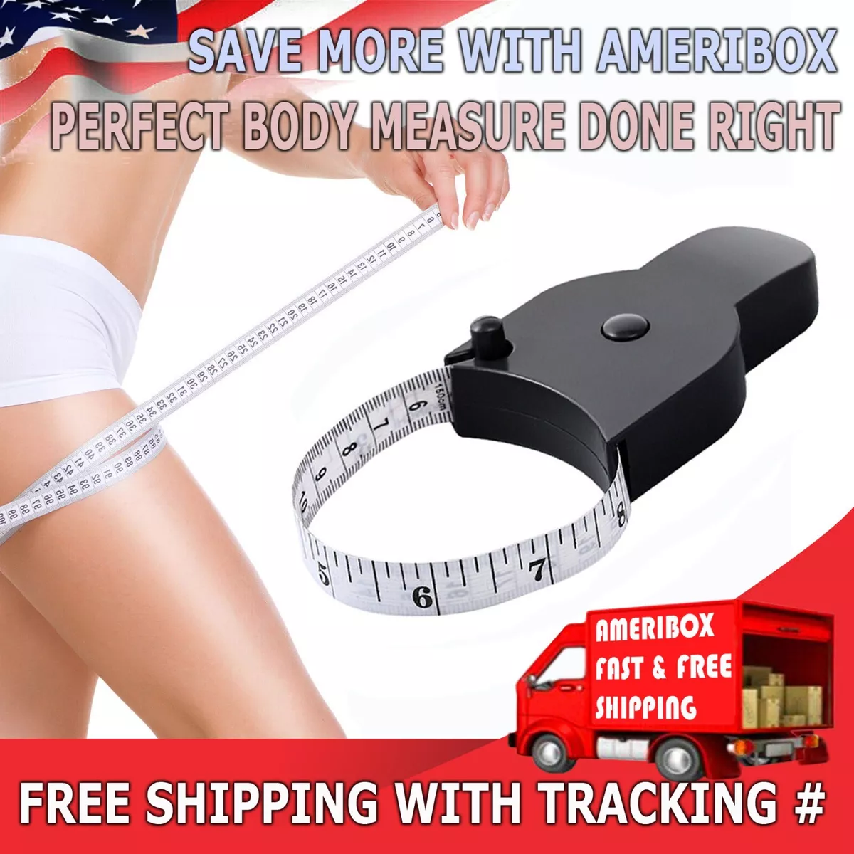 1.5m Automatic Telescopic Tape Body Leg Measure Waist Arm Measuring Scale  RuleUS