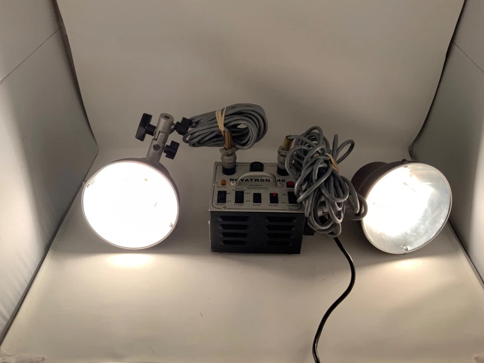 Novatron 240 Lighting Kit 2 Lights Tested and Working Free Ship - Image 3 of 4