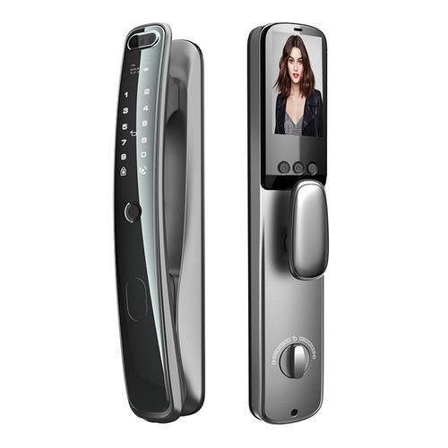 3D Face Recognition Unlock Digital Door Lock With Camera FIngerprint Password DE - Picture 16 of 24