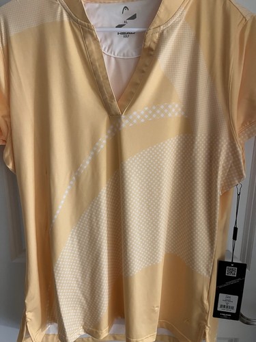 Head Golf Linda Polo Shirt Sunstruck Yellow Women's Size XL New with Tags $65 - 第 5/5 張圖片