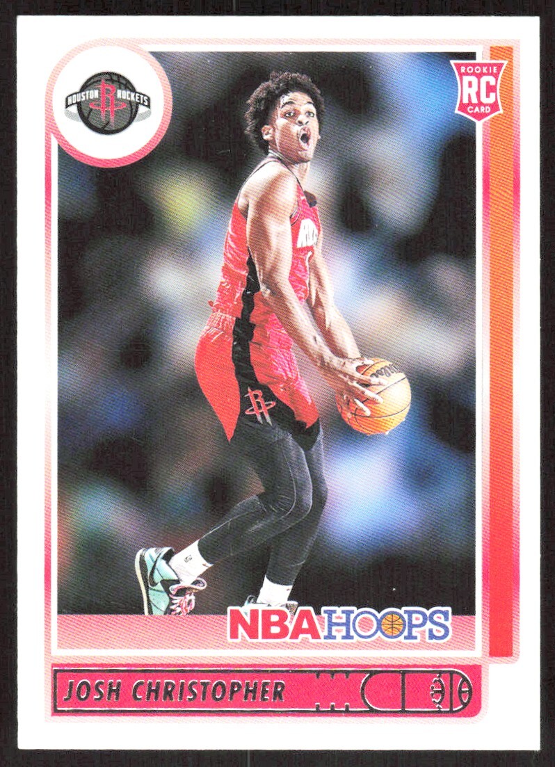 2021-22 6800A PANINI NBA HOOPS Josh Christopher Rookie Houston Rockets #214