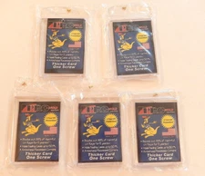 Lot of 5 Pro-Mold PC6II PC611 1-Screw Screwdown Thick Sports 50pt Card Holders